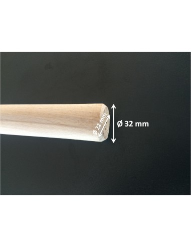 Manche marteau coffreur Ø 39 x 29 mm en bois