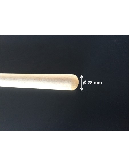 Manche bois rond balai