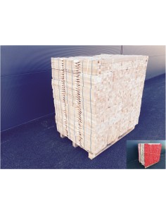 Piquets bois 30 cm bout peint rouge 2