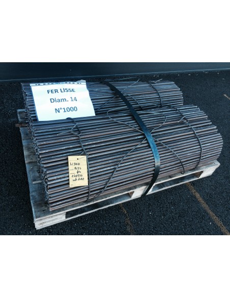 Piquet fer lisse non appointé L 1 m Ø 14 mm Piquet fer lisse non appointé L 1 m Ø 14 mm