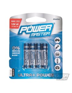 Lot de 4 piles alcalines Super LR03 type AAA