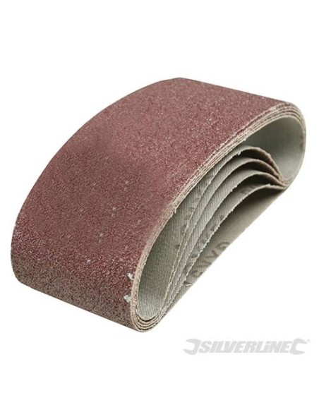 5 bandes abrasives 75 x 457 mm