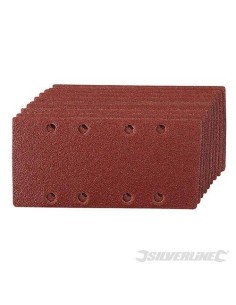 Lot de 10 feuilles 93 x 190 mm abrasives 1/3 auto-agrippantes perforées