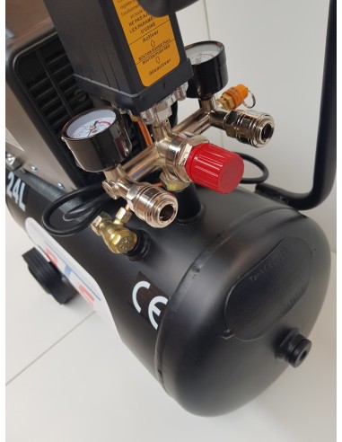Compresseur d'air coaxial 24 L, 1,5 cv, électrique