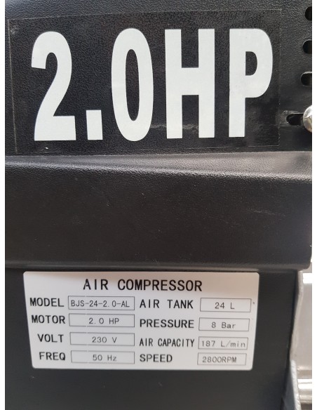 Compresseur d'air coaxial 24 L, 2 cv, électrique Compresseur d'air coaxial 24 L, 2 cv, électrique