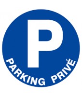 Panneau PS choc "Parking privé"