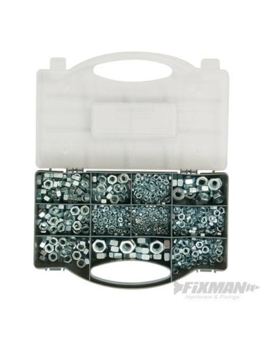 Coffret d'écrous hexagonaux