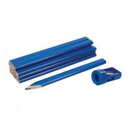 Ensemble de crayons de menuisier et taille-crayon 13 pcs