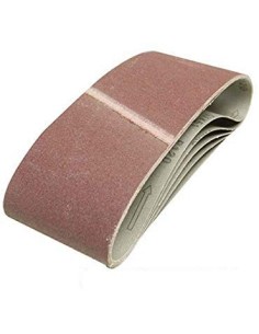 Lot de 5 bandes abrasives 100 x 610 mm Grain 60