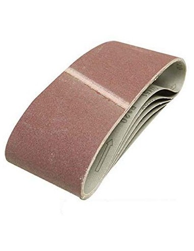 Lot de 5 bandes abrasives 100 x 610 mm Grain 60