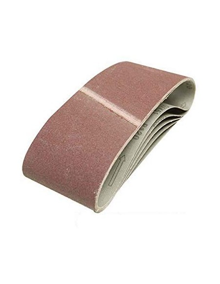 Lot de 5 bandes abrasives 100 x 610 mm Grain 60