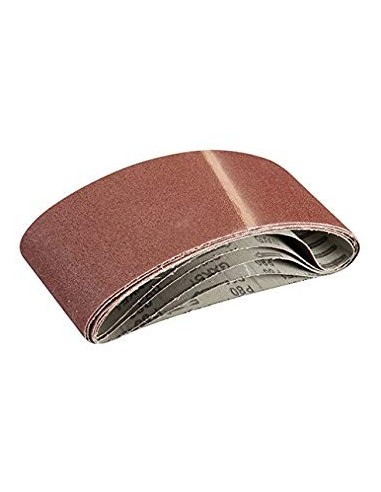 Lot de 5 bandes abrasives 100 x 610 mm Grain 80