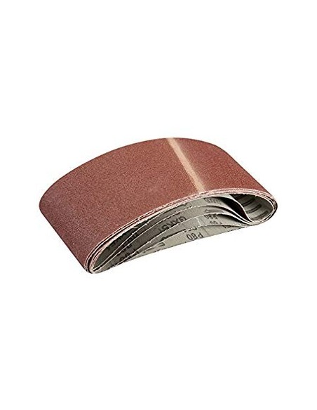 Lot de 5 bandes abrasives 100 x 610 mm Grain 80