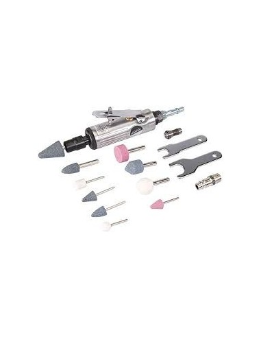 Meuleuse pneumatique et accessoires, 15 pcs