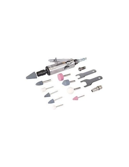 Meuleuse pneumatique et accessoires, 15 pcs