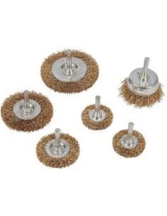 Brosse et roues laitonnés 6 pcs, tools 993067