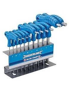 Clés hexagonales à poignée en T, 10 pcs