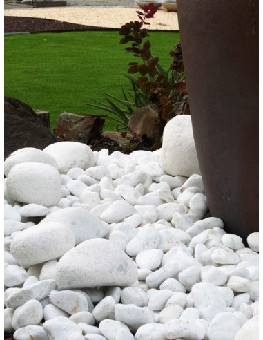 Galet Marbre Blanc pur 40-60 Sac de 20kg