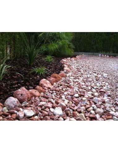 Galet Marbre Rouge 25-40 Sac de 20kg