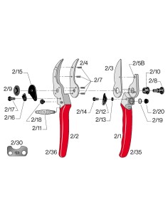 Recouvrement plastique pour poignee porte lame F2-11 2