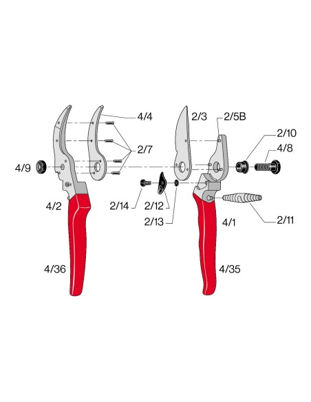 Poignée complète sans lame pour F4
