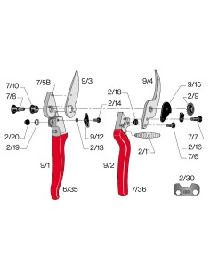 Poignée complète sans contre-lame pour F9 2