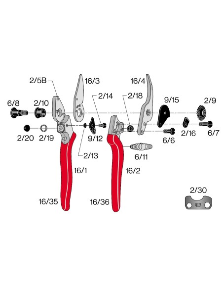 Recouvrement plastique pour poignée porte-lame F16