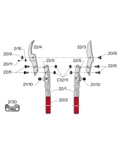 Kit amortisseurs pour F21-22 2