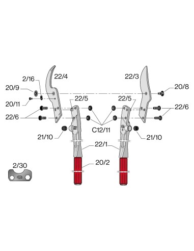 Kit amortisseurs pour F21-22