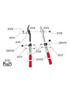 Kit boulon/écrou pour F211-40/50/60 2