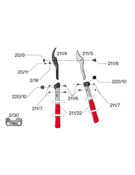 Contre-lame pour F211-40/50/60