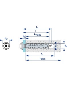 Cheville traversante MARCOVIS 2