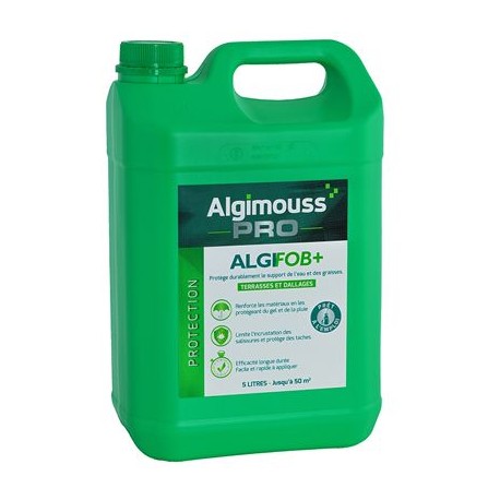 ALGIMOUSS - ALGIFOB + - HYDROFUGE ET IMPERMÉABILISANT POUR DALLAGES - 5L