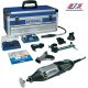 Outil multifonctions 175w + 128 pièces accessoires dans la valise Dremel 4000-6/128
