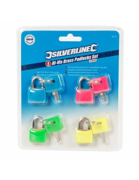 Cadenas en laiton fluo, 4 pcs 20 mm