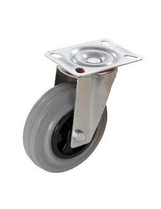 Roulette pivotante en caoutchouc 50 mm - 50 kg