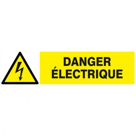 Panneau "Danger électrique"
