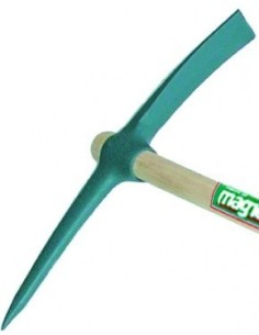 Pioche de terrassier œil rond 2 kg Magne sans manche