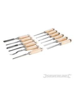 Ciseaux à bois de sculpteur, 12 pcs