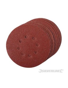 10 disques abrasifs perforés auto-agrippants 150 mm grain 80