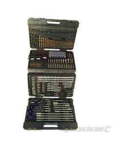 Mallette de 204 accessoires assortis pour perceuse