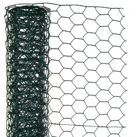 Grillage en fil de fer vert - 0,50 x 10 m