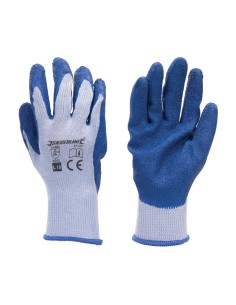 Silverline - Gants de maçon enduction latex