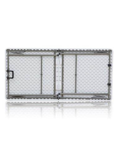 Table rectangulaire dimension 152 cm x 76 cm pliante en malette