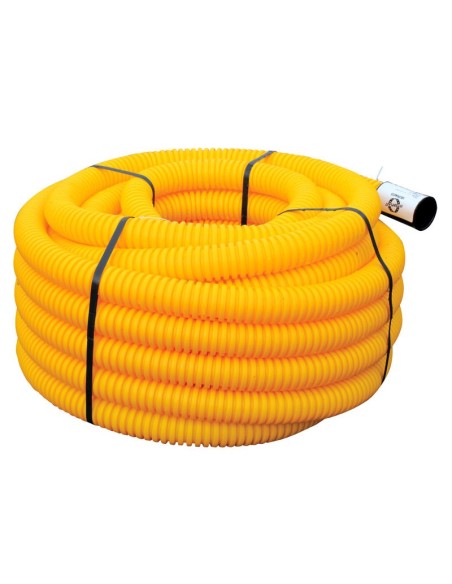 Gaine TPC Diamètre 40mm, Longueur 25m, JAUNE