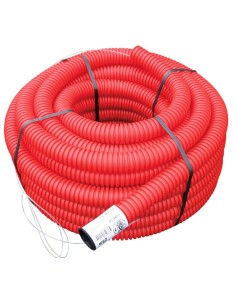 Gaine TPC Diamètre 160mm, Longueur 25m, ROUGE