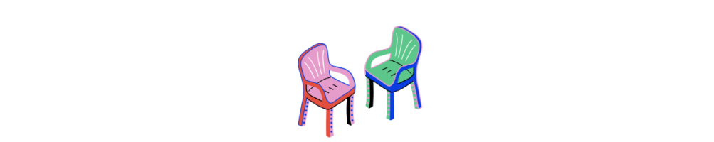 chaises et bancs pliables