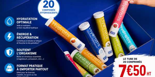 Hydratis : une solution d’hydratation pratique pour les professionnels du BTP