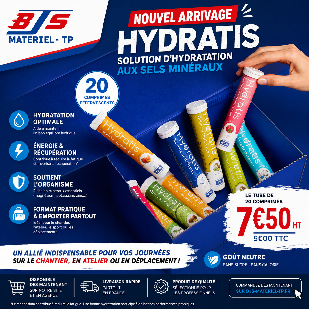 Hydratis : une solution d’hydratation pratique pour les professionnels du BTP